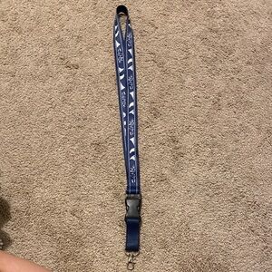 Salt Life Navy and White Lanyard with Clip